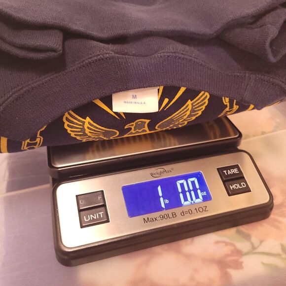 Vintage United States Navy Sweatshirt Mens Medium Navy Fleece - Picture 12 of 12